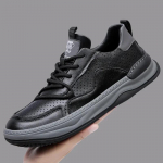 Vyri&scaron;ki batai Vienspalviai suvarstomi sportbačiai Pu Odiniai kvėpuojantys laisvalaikio sportiniai batai Lengvi neslystantys Zapatos Para Hombre 38