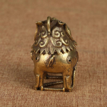 Antikvariniai bronziniai kinų mitiniai žvėrys figūrėlės smilkalai Ornamentas klasikinis žalvarinis sandalmedžio smilkalas Namų dekoravimo amatai 1pcs