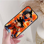 Juodas dėklas, skirtas Xiaomi Poco X6 X4 M5 M6 F5 F6 C65 C55 C50 C51 C40 Pro Redmi 14C A3X 13C 12C 11T 10A 9C Note 7 6 8A Plus W-89 Dragon Ball Anime Redmi 13C 4G buivolo oda