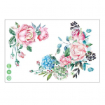 Lipdukas Nuimamas lipnus vandeniui atsparus PVC vonios sienų meno dekoravimo lipdukas namų reikmenys Flower