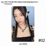 ITZY 9-asis mini albumas aukso standartas su oficialiu fotokortelių atviruko plakatu kpop Lia - Photocard #2