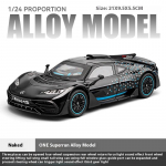 Nauja 1:24 Mercedes-Benz AMG ONE Super Racing lydinio liejimo automobilio modelio garsas ir &scaron;viesa, kolekcionuojami hobiai suaugusiems gimtadienio dovanos berniukui madingi žaislų papuo&scaron;alai