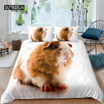 Home Living Prabangus 3D žiurkėno patalynės komplektas Antklodės užvalkalas Pagalvės užvalkalas Vaikų patalynės komplektas Karalienės ir karalienės ES/US/AU/JK dydis EU single(135x200cm)
