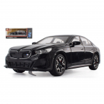 1/24 BMW I5 M60 Diecast Lydinio Modelis Prabangus Žaislinis Automobilis Garsas &Scaron;viesa Vaikas Kalėdų Žaislas Dovana 1/24-Size:21.5*9.5*7cm juoda