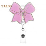 Lankelis Ženkliuko Ritinėlis ID Kortelei Ženkliukui 360 Laipsnių Besisukantis Segtukas Blizgantis Neslystantis I&scaron;traukiamas Ženkliuko Laikiklis Segtukas Gydytojui Slaugytojai Medicinos Personalui Biurui raudona