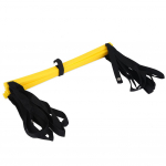 Greičio treniruotės vikrumo kopėtėlės pėdų darbo pratimų įrankis futbolui, futbolui sportui (7-Rung) geltona