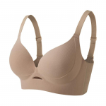 Push Up liemenėlė moterims Besiūliai didesnio dydžio liemenėlės Wireless Thinc Cup Bralette Sexy Moteri&scaron;kas apatinis trikotažas 75CD-105CD 36/80CD chaki