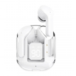 &bdquo;Bluetooth 5.3&ldquo; belaidės ausinės permatomas įkrovimo dėklas Ausinės vandeniui atsparios sportinės muzikos ausinės triuk&scaron;mą slopinančios &bdquo;HiFi&ldquo; stereofoninės ausinės