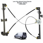 M&eacute;canisme de L&egrave;ve vitre MANUELLE pour Citroen Berlingo Peugeot Partner de 1996 &agrave; 2008 - AVANT GAUCHE (c&ocirc;t&eacute; conducteur)