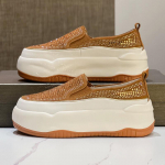 &bdquo;2023 m. moteri&scaron;ki storapadžiai kalnų kri&scaron;tolinio akmens &scaron;leifai: Universalūs, kasdieniai vasariniai batai 38 ruda