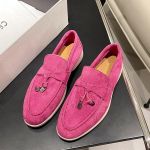 Populiarūs zom&scaron;iniai plok&scaron;čiapadžiai batai, moteri&scaron;ki slydimo batai, odiniai kutais dekoruoti priežastiniai batai vasaros pasivaik&scaron;čiojimui mulai Pavasariniai moteri&scaron;ki sportbačiai 37