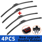 2 VNT 4 VNT Valytuvų &scaron;luotelės JAC J7 JS6 S7 2017-2023 Priekinės Dvigubos Guminės Juostelės Valytuvo &Scaron;luotelė Priekinio Stiklo &Scaron;epetėliai Priekinio Stiklo Langų Aksesuarai 4PCS