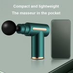 Elektrinis fascijos masažo pistoletas, elektrinis raumenų masažuoklis, tiekiamas su 4 keičiamomis masažo galvutėmis, tinka sportui ir kūno rengybai.