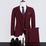 Dviejų sagų kostiumas vyrams (kostiumas + kelnės) Gražus Slim-fit Verslo Profesionalus Darbo Formalus Dviejų dalių Komplektas XS-6XL S