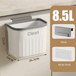 1vnt su dangteliu &scaron;iuk&scaron;liadėžė Komposto virtuvės dėžė Patvari &scaron;iuk&scaron;lių dėžė 8.5L White no Lid