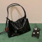 Ni&scaron;inio dizaino stilingas paprastas moteri&scaron;kas krep&scaron;ys kasdieniam naudojimui, klostuotas pažastinis krep&scaron;ys, krep&scaron;ys per petį, krep&scaron;ys per kūną