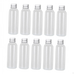 10 vnt. kelioninių buteliukų tualetiniams reikmenims su užsukamais dangteliais, 100 ml ne&scaron;iojamas sandarus dozatorius, pavyzdys