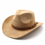Nauja moteri&scaron;ka, vyri&scaron;ka juoda zom&scaron;inė chapeu, vesterno stiliaus kauboji&scaron;ka skrybėlė, džentelmeni&scaron;ka, džiazo, sombrero, hombre kepurė, tėčio, kauboji&scaron;kos skrybėlės, dydis 56&ndash;58 cm 56-58CMAdjustable gelsvai ruda