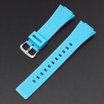 Dirželis Casio G-SHOCK GM-110 GA-100/110/120 400 GA-700 800 GD-100 GAL-100 GW-8900 pakeisti silikoninės gumos laikrodžio apyrankę 16mm mėlyna/sidabras