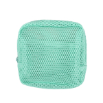 Ne&scaron;iojamas tinklinis kosmetinis krep&scaron;ys lūpdažiui, raktams laikyti, saldainių spalvos kvadratinis užtrauktuku užsegamas monetų piniginis, higieninių paketų laikymo krep&scaron;ys None rožinė