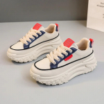 Nauji 2025 m. masyvūs moteri&scaron;ki sportbačiai pavasario rudens mada studentams 5 cm storio padu laisvalaikio sportiniai moteri&scaron;ki batai Zapatillas De Mujer 41 mėlyna