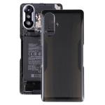 Stiklinis baterijos dangtelis, skirtas Xiaomi Redmi K40 Gaming juoda