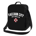 Raccoon City Umbrella Corporations Corp Namai Izoliuoti pietų krep&scaron;iai mokyklai, biurui, žaidimams, nepralaidus vandeniui, &scaron;aldytuvas, termosas pietų dėžutė 26.5x20x11.5CM rožinė