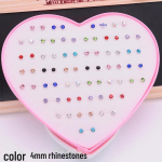 120 Love Earrings for Women: Diamond-Studded Resin and Plastic Jewelry Collection