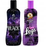 Rinkinys Australian Gold Charmingly Black + Dark Legs įdegio losjonas