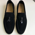 Moteri&scaron;ki Loafers Zom&scaron;inės odos plok&scaron;čiapadžiai vaik&scaron;čiojimo batai Laisvalaikio batai 39 juoda