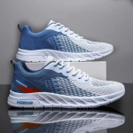 Vyri&scaron;ki bėgimo bateliai Kvėpuojantys megzti sportiniai sportbačiai pagalvėlė Lengvi laisvalaikio sporto salės treniruokliai bėgiojimo teniso bateliai 39