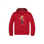 Polo Ralph Lauren SS24 Raidės Lokio Spaudinys Laisvalaikio Hoodis Vyri&scaron;ki hoodies Raudonas MNPOKNI16823377-600 S