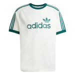 Adidas Originals megztas auk&scaron;čiausios kokybės laisvas dryžuotas apvalios apykaklės trumpomis rankovėmis mar&scaron;kinėliai vyrams Vir&scaron;utiniai drabužiai Off-White JD3407 L