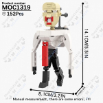 MOOXI Anime Serija Skibidi Tualeto Figūrėlės Operatorius Mū&scaron;io Robotas Konstruktoriaus Modelis MOC Kaladėlės &bdquo;Pasidaryk pats&ldquo; Montessori Žaislai Vaikams Dovanos