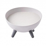 Mielas pusrutulio formos kempinės muilo laikiklis vonios kambario muilo indų tualeto stovas Ne&scaron;iojami muilo indai Vonios kambario gaminiai pilka