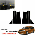 10 vnt. Komplektas Juodi Statramsčiai Durų Apdailos Rinkinys Tinka DODGE Grand Caravan 2008-2020