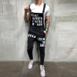 Vyri&scaron;ki &bdquo;Hole Pocket&ldquo; džinsai, kombinezonai &bdquo;Streetwear&ldquo; kombinezonai su kelnaitės XL mėlyna