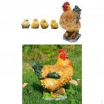 Artificial Animals Standing Chicks and Hens Ornament Outdoor Lawn decor