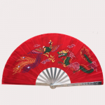 Tai Chi Kung Fu Vėduoklė Nerūdijančio Plieno Lydinio Vėduoklės &Scaron;onkaulys Rytinė Treniruotė Rankinis Abanico Kinų Kovos Menų Spektaklio Rekvizitas Ventilador red