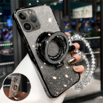 Blizgantis dengimas Kri&scaron;tolinė apyrankė Telefono laikiklio dėklas Samsung S24 S23 Ultra S21 S22 Plus S20 FE S10 S9 S8 Mink&scaron;tas atlenkiamas dangtelis For Samsung S8Plus