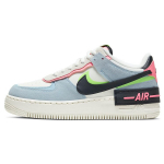 Nike Air Force 1 Shadow Sunset Pulse Moteri&scaron;ki sportbačiai Mėlyni Sail &Scaron;viesiai &scaron;arvuoti Mėlyni CU8591-101 36.5