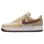 Nike Air Force 1 07 LV8 EMB Patikrino Swoosh Vyri&scaron;ki sportbačiai Rudo perlo baltumo sezamo DQ7660-200 43