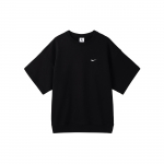 Nike Logotipas Spausdinti apvaliu kaklu, laisvalaikio mar&scaron;kinėliai trumpomis rankovėmis vyri&scaron;ki vir&scaron;utiniai drabužiai, juodi DX0881-010 XL