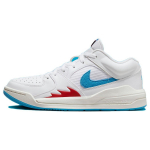 Air Jordan Stadium 90 FB2269-100 sportbačiai moterims, balti, tamsiai mėlyni ir raudoni. 36.5