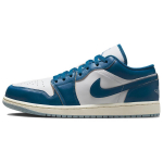 Air Jordan 1 Low SE Industrial Blue Vyri&scaron;ki sportbačiai Balta Mėlyna-Pilka Burės spalvos FN5214-141 42.5
