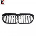 Blizgus juodas oro įsiurbimo grotelės BMW 7 serijos G11/G12 LCI 100 x 45 x 20 cm