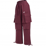 Nike Sportswear &Scaron;okio Logotipas Madingos Laisvo Kirpimo Krovinių Kelnės Moteri&scaron;kos Kelnės Bordo Spalvos HQ4749-652 S