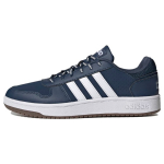 Adidas Neo Hoops 2.0 Apvalus priekis Suvarstomi Sintetinės odos Žemi Retro Krep&scaron;inio Bateliai Unisex sportbačiai Mėlyni Balti FY8631 42