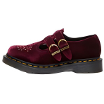 Dr. Martens Veganiniai Lengvi Apvalianosės Platforminiai Mary Jane Batai Moteri&scaron;ki Batai Raudoni 31956600 38