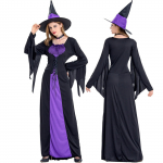 Helovino kostiumas, Raganos kostiumas, Cosplay kostiumas, Raganos Cosplay pasirodymo kostiumas L violetinė